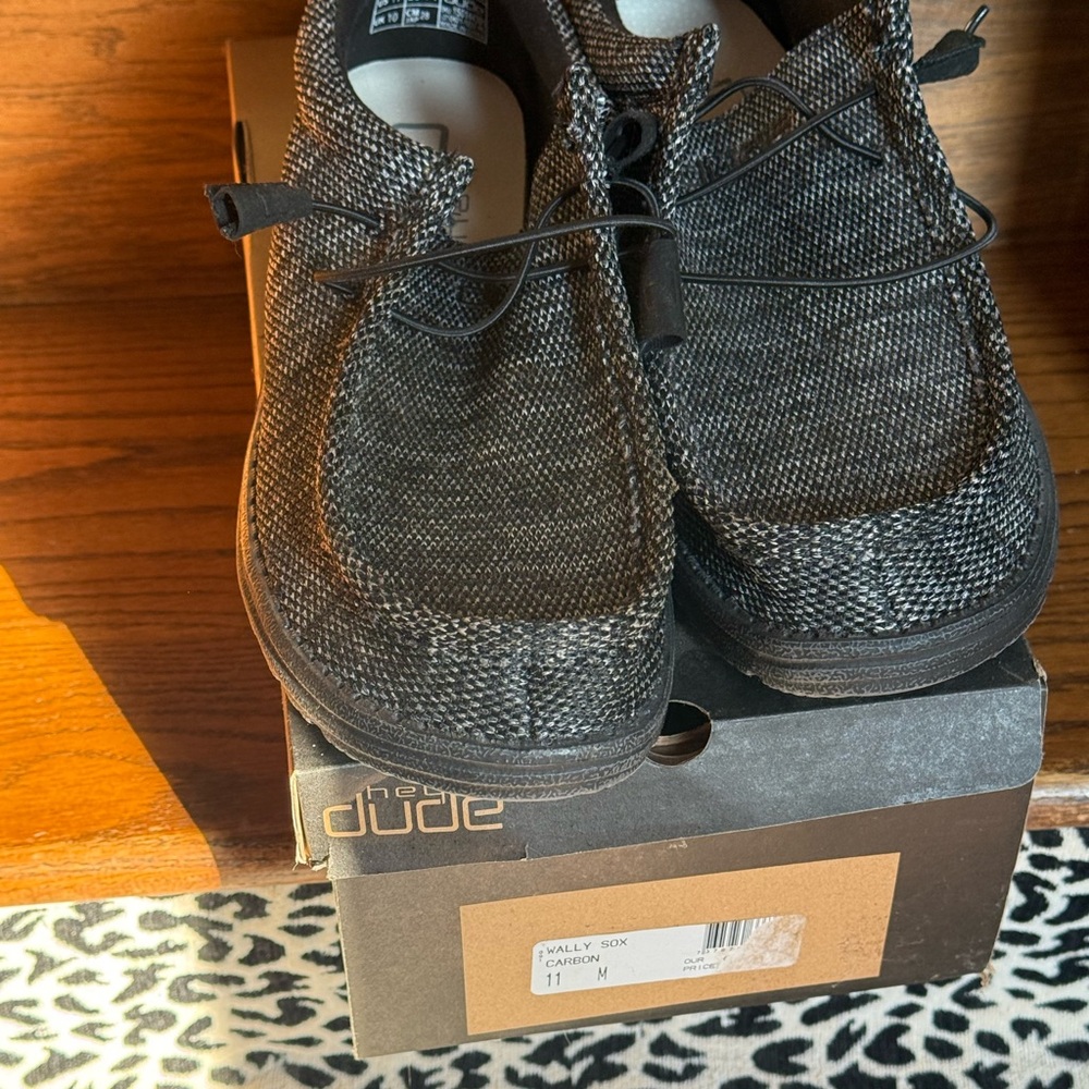 Hey Dude Black Loafers Slip-Ons